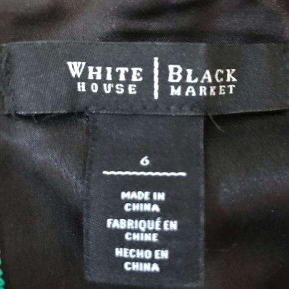 WHBM Black/White Peplum Tank - Picture 3 of 3